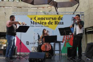 1ª Eliminatória do 1º Concurso de Música de Rua Toca Aí do Pátio Metrô São Bento - Trio Paulistano