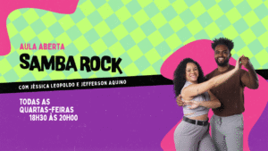 Aula aberta de samba rock Pátio Metrô São Bento